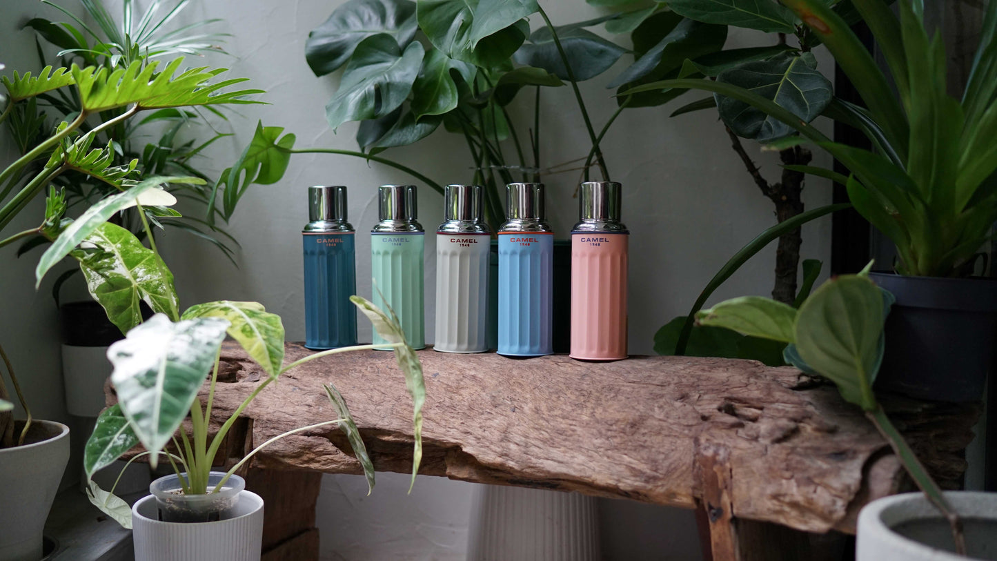 【香港CAMEL駱駝牌】122 系列真空玻璃內膽保溫瓶/ 450ml/燕麥奶【買就送矽膠杯刷】