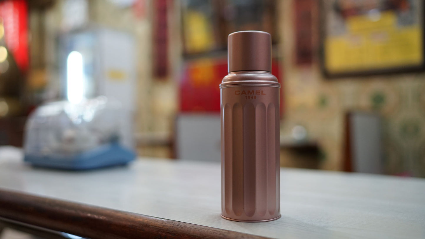 【香港CAMEL駱駝牌】122 SIGNATURE系列真空玻璃內膽保溫瓶/ 450ml/鐵玫瑰