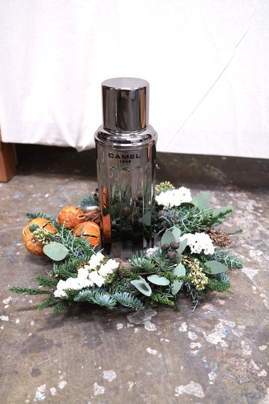 【香港CAMEL駱駝牌】122 系列真空玻璃內膽保溫瓶/ 450ml/黑銀【買就送矽膠杯刷】