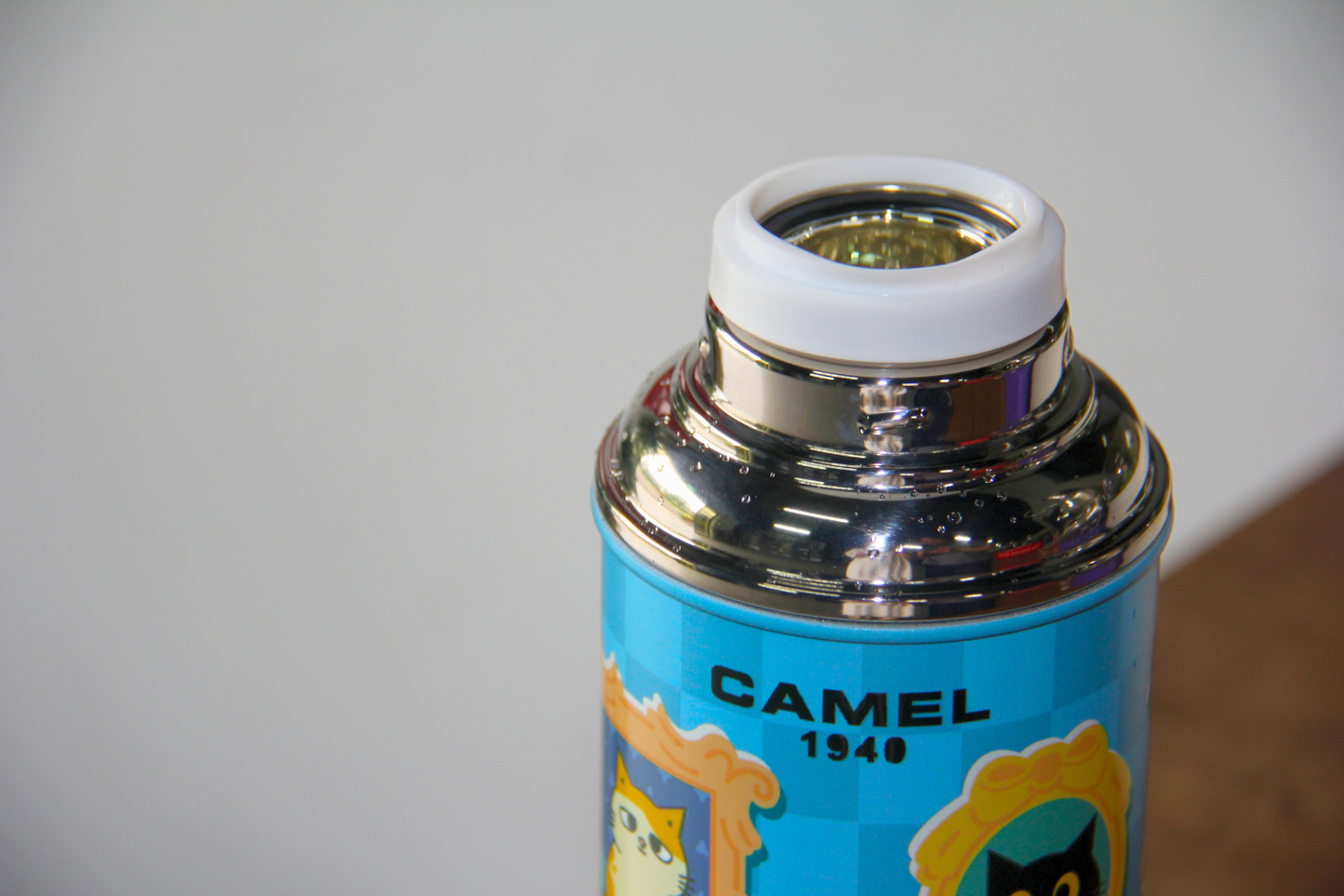 【香港CAMEL駱駝牌】黃阿瑪聯名 116 系列真空玻璃內膽保溫瓶/ 450ml/貓咪大集合款【買就送矽膠杯刷】