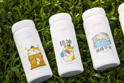 【香港CAMEL駱駝牌】黃阿瑪聯名 mini 20 系列陶瓷內膽保溫瓶/ 200ml/盲盒款【買就送矽膠杯刷】