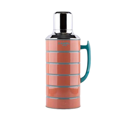 【香港CAMEL駱駝牌】412 系列真空玻璃內膽保溫壺/1500ml/柚香氣泡條紋【買就送矽膠杯刷】