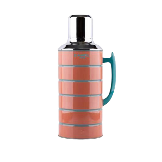 【香港CAMEL駱駝牌】412 系列真空玻璃內膽保溫壺/1500ml/柚香氣泡條紋【買就送矽膠杯刷】