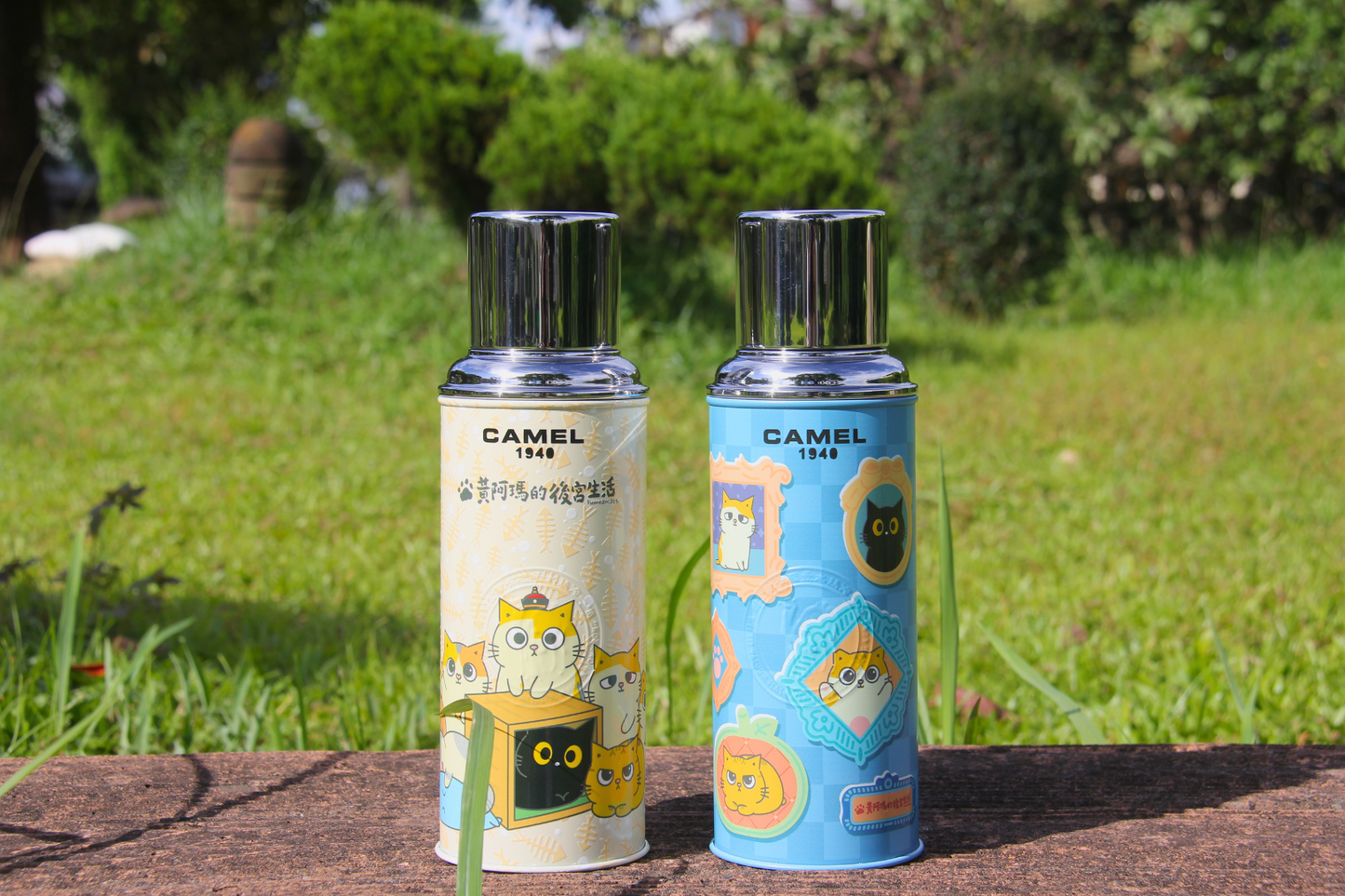 【香港CAMEL駱駝牌】黃阿瑪聯名 116 系列真空玻璃內膽保溫瓶/ 450ml 【買就送矽膠杯刷】