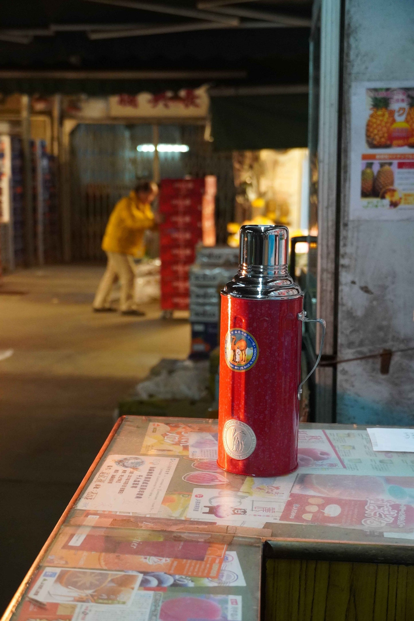 【香港CAMEL駱駝牌】331B 系列真空玻璃內膽保溫壺/ 1100ml/駱駝紅【買就送矽膠杯刷】