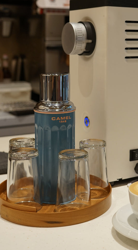 【香港CAMEL駱駝牌】122 系列真空玻璃內膽保溫瓶/ 450ml/流浪藍
