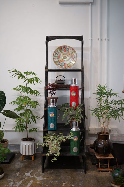 【香港CAMEL駱駝牌】331B 系列真空玻璃內膽保溫壺/ 1100ml/駱駝藍【買就送矽膠杯刷】