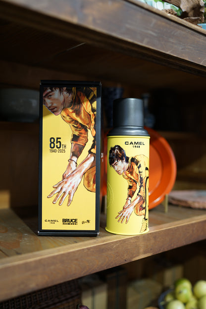 【香港CAMEL駱駝牌】116 系列真空玻璃內膽保溫瓶/ 450ml/李小龍85 週年紀念版【買就送矽膠杯刷】