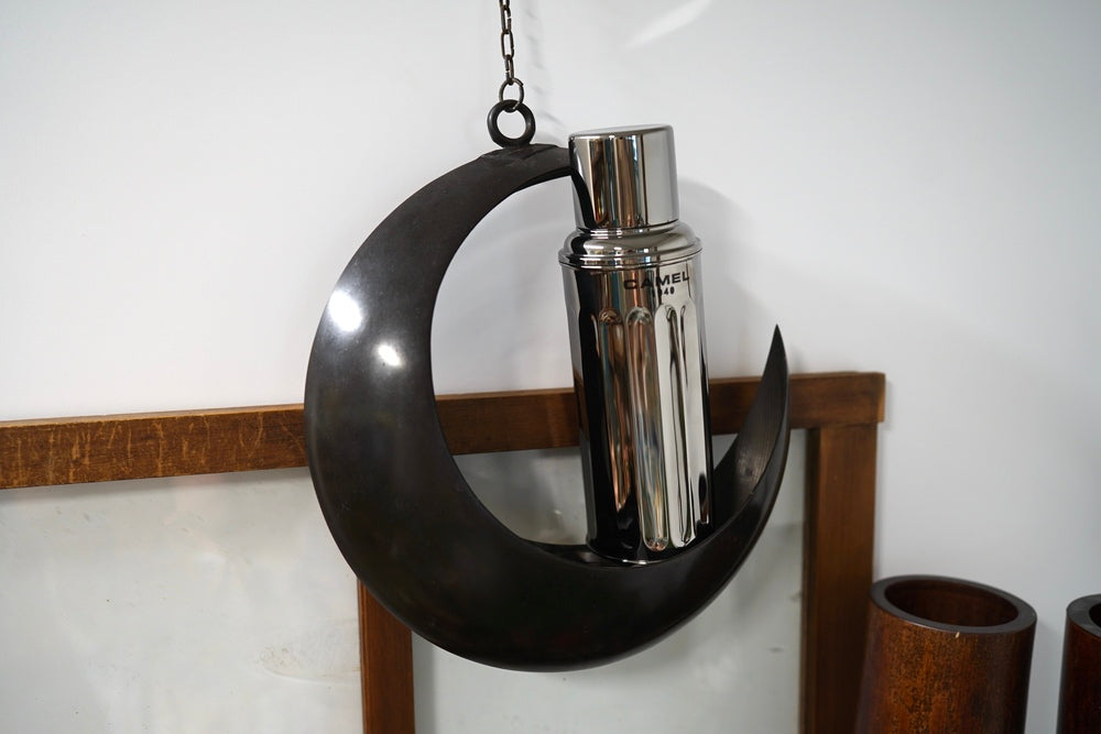 【香港CAMEL駱駝牌】122 系列真空玻璃內膽保溫瓶/ 450ml/黑銀【買就送矽膠杯刷】